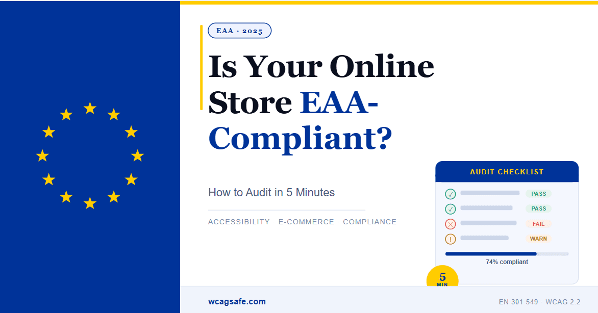 EU Accessibility Act Ecommerce Compliance Guide by WCAGsafe
