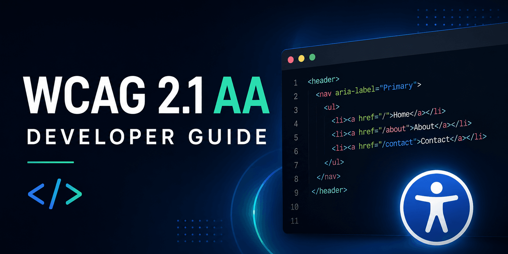 Developer's Guide to WCAG 2.1 AA — code fixes for ADA, AODA and EU EAA